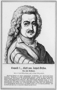 Leopold I, Anhalt-Dessaun prinssi, Vanha Dessauer (kaiverrus) tekijältä German School