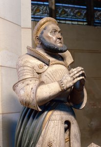 Lifesize alabasteri patsas vaaliruhtinas Frederick Viisaan linnakirkossa, Wittenberg, n.1529-21 (alabasteri)