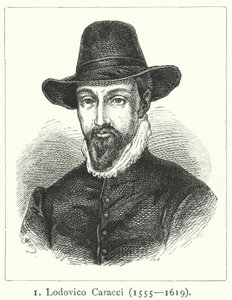 Lodovico Carracci, italialainen barokkitaiteilija (kaiverrus) tekijältä German School