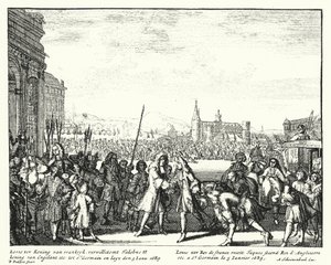 Ranskalainen Louis XIV toivotti Englannin James II:n tervetulleeksi maanpakoon tekijältä German School