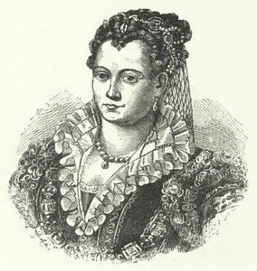 Lucrezia Borgia, Ferraran, Modenan ja Reggion herttuatar puoliso (kaiverrus) tekijältä German School
