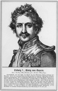 Ludwig I, Baijerin kuningas (kaiverrus) tekijältä German School