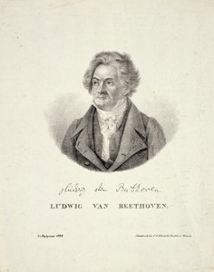 Ludwig van Beethoven (1770-1827), kaiverrus C.F. Klinkicht tekijältä German School