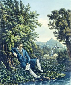 Ludwig van Beethoven joen rannalla tekijältä German School