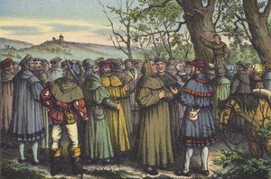 Luther saarnaa (chromolitho) tekijältä German School