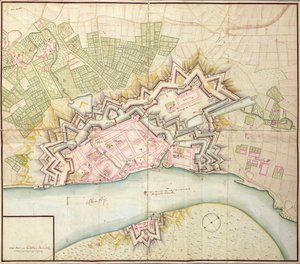 Düsseldorfin kartta, 1736 tekijältä German School