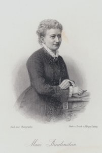 Marie Breidenstein, saksalainen pianisti, laulaja ja laulunopettaja (kaiverrus) tekijältä German School