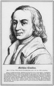 Matthias Claudius (kaiverrus) tekijältä German School
