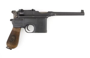 Mauser C96 9 mm itselataava pistooli, Vientimalli muutettu 9 mm Parabellumiksi (pistooli, itselataava, Mauser, 9 mm C96 muunnos) tekijältä German School