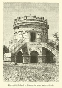 Theoderic Suuren, ostrogoottien kuninkaan mausoleumi, Ravenna, Italia (kaiverrus) tekijältä German School