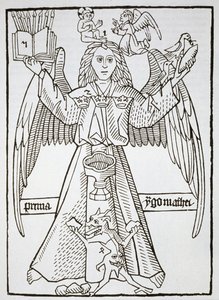 Muistohahmo, Ars Memorandi, n. 1470, (uudelleenpainettu 1883), havainnollistettu 1800-luvun lopulla julkaistussa taikuuden historiassa tekijältä German School