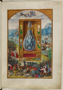 Ms Harley 3469, f.25 Kolmipäinen lintu pullossa, neljäs tutkielma, Salomon Trismosinin teoksesta Splendor Solis tekijältä German School