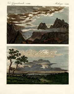 Pilvien luonnonhistoria (värillinen kaiverrus) tekijältä German School