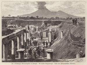 Uudet kaivaukset Pompejissa, Italiassa (kaiverrus) tekijältä German School