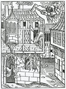 Bostynge- tai hauynge-luottamuksesta onneen, esimerkki Alexander Barclayn englanninkielisestä käännöksestä "The Ship of Fools", vuonna 1874 julkaistusta painoksesta tekijältä German School