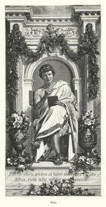 Ovidius, roomalainen runoilija (kaiverrus) tekijältä German School