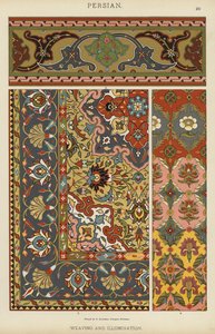 persia, kudonta ja valaistus (väri litho) tekijältä German School