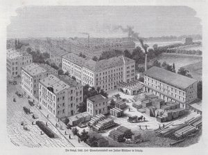 Julius Bluethnerin pianotehdas, Leipzig, Saksa (kaiverrus) tekijältä German School