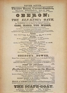 Cartell de la primera representació d
