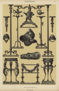 Pompeian, pronssi (väri litho) tekijältä German School