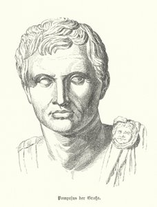 Pompeius Suuri, roomalainen sotilas ja poliitikko (kaiverrus) tekijältä German School