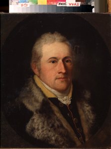 ""Aachenin Clemensin muotokuva"" Merkittävän luultavasti tai saksalaisen porvarin muotokuva. Hänellä on turkiskaulus. 1800-luvun saksalaisen koulukunnan maalaus. Valtion taidemuseo, Tula, Venäjä tekijältä German School