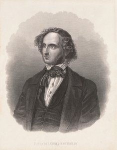 Felix Mendelssohnin (1809-47) muotokuva tekijältä German School