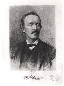 Muotokuva Heinrich Schliemannista (1822-90) tekijältä German School