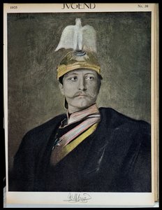 Keisari Wilhelm II:n (1859-1941) muotokuva nuoruudesta, 1905 tekijältä German School