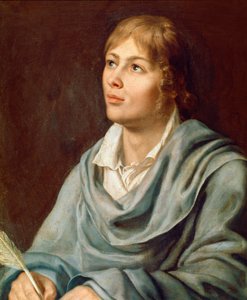 Itävaltalaisen säveltäjän Wolfang Amadeus Mozartin (1756-1791) muotokuva 1800-luvun saksalaisen koulukunnan maalaus. Napoli, San Pietro ja Majella Konservatorio tekijältä German School