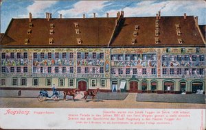 Postikortti Fuggerhausista Augsburgissa tekijältä German School