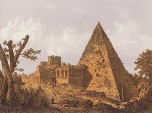 Cestiuksen pyramidi, Rooma (värilitro) tekijältä German School