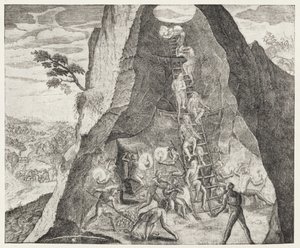 Viehättävä kuva Potosin kaivosten työläisistä, Gottfriedin "Historia Antipodum" -pubista. vuonna 1655, teoksesta The Romance of the River Plate, osa. Minä, W. H. Koebel, 1914 tekijältä German School
