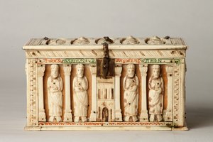 Jäännösarkku, Köln, Saksa, n. 1150 (puu ja norsunluu) tekijältä German School