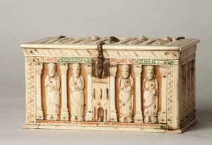 Jäännösarkku, Köln, Saksa, n. 1150 (puu ja norsunluu) tekijältä German School