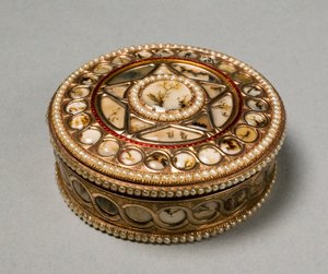 Pyöreä nuuskalaatikko, n. 1800-30 tekijältä German School