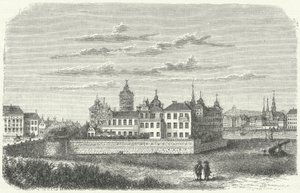 Kuninkaanlinna Tukholmassa 1600-luvulla (kaiverrus) tekijältä German School