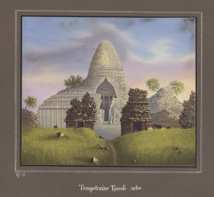 Temppelin rauniot Tjandi-sebu, Pl.II Topografisen ja luonnontieteellisen atlasin matkalla Jaavan halki, kirjoittanut Dr.Fr.Junghuhn, Magdeburg 1845 tekijältä German School