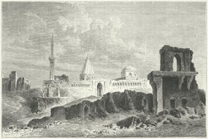 Seldžukkien palatsin rauniot Konyassa, Turkissa (kaiverrus) tekijältä German School