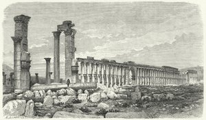 Palmyran kaupungin rauniot, Syyria (kaiverrus) tekijältä German School