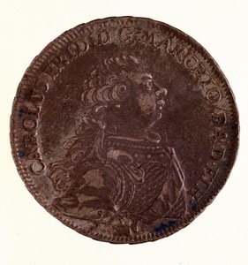 Badenin suurherttua Charles Frederickin hopeataaleri (1728-1811) (Badenin Kaarle I) 1766 Halk. 3,9 cm Napoli, museo archeologico tekijältä German School