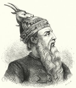 Skanderbeg, albanialainen aatelismies ja sotilaskomentaja (kaiverrus) tekijältä German School