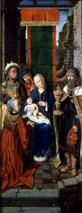 The Adoration of the Magi (öljy paneelissa) tekijältä German School
