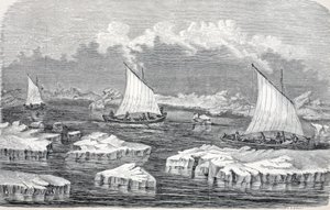 The Boats Under Sail, pub. Lontoo 1874 tekijältä German School