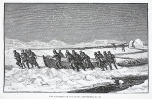 The Crushing of our Floe, 26. syyskuuta 1883, pub. Lontoo 1886 tekijältä German School