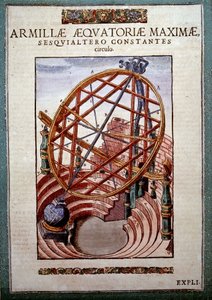 Suuri päiväntasaajan armil Tycho Brahen (1546 - 1601), Wandsbeckin teoksessa "The Mechanism of Astronomy" tekijältä German School
