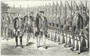 Potsdamer Riesengarde, keskimääräistä pitempien sotilaiden jalkaväkirykmentti Frederick William I:n Preussin armeijassa, 1700-luku tekijältä German School