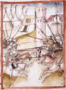 Roomalaiset hyökkäävät Augsburgiin, noin 1490 tekijältä German School