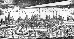 Bach Abrahamin kauhea komeetta vuodelta 1680 tekijältä German School