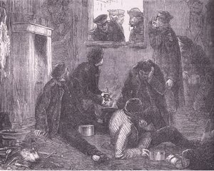 Preussin kruununprinssi kiertää, Cassells History of the War Ranskan ja Saksan välillä, julkaisija Cassell and Company Limited, n. 1890 (litho) tekijältä German School
